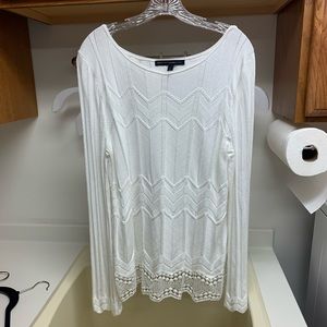 White House black market white blouse